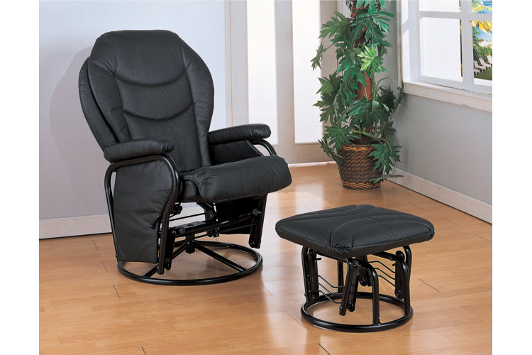 Brentwood swivel outlet glider and ottoman